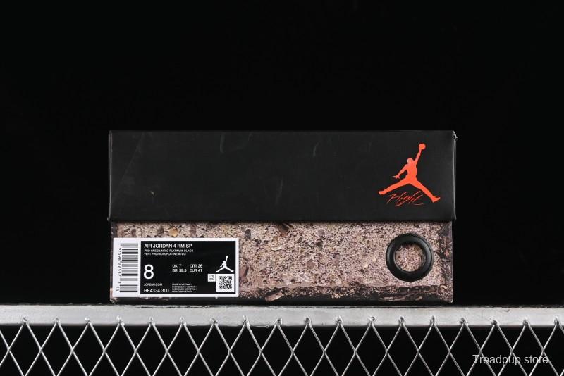 Nike Air Jordan 4 Retro Remastered Low-Top Basketball Shoes - HF4334-300