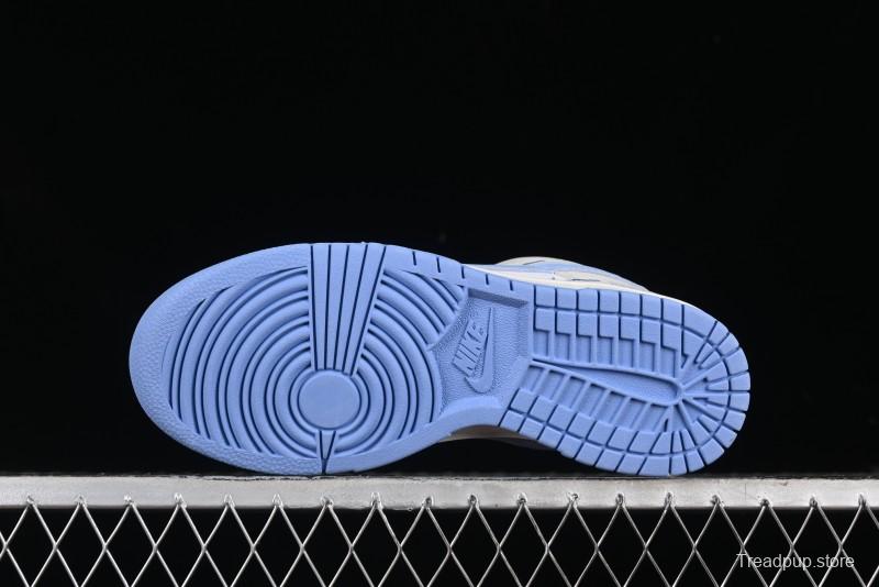 Nike SB Dunk Low Saint Laurent Series - White Grey Blue Swoosh Anniversary High-End Custom Low-Top Casual Sneakers - GF2409-168