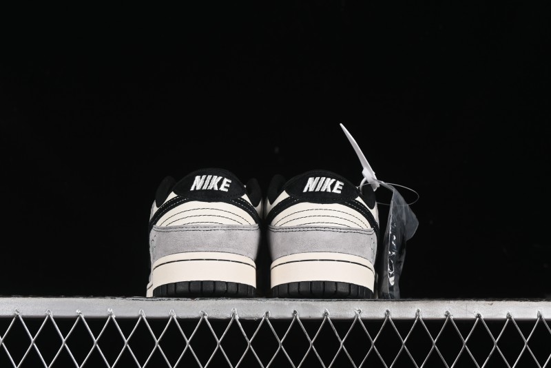 Nike SB Dunk Low KAWS Series - Grey White Black Swoosh Anniversary High-End Custom Low-Top Casual Skate Shoes - MM1089-015