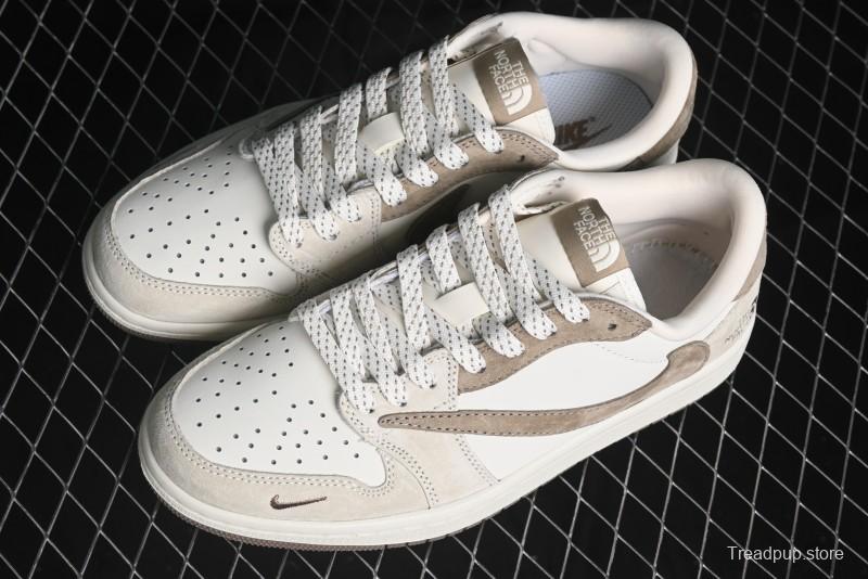 Nike Travis Scott x Fragment Design x Air Jordan 1 Low OG SP AJ1 Retro Sneakers - AG3702-801