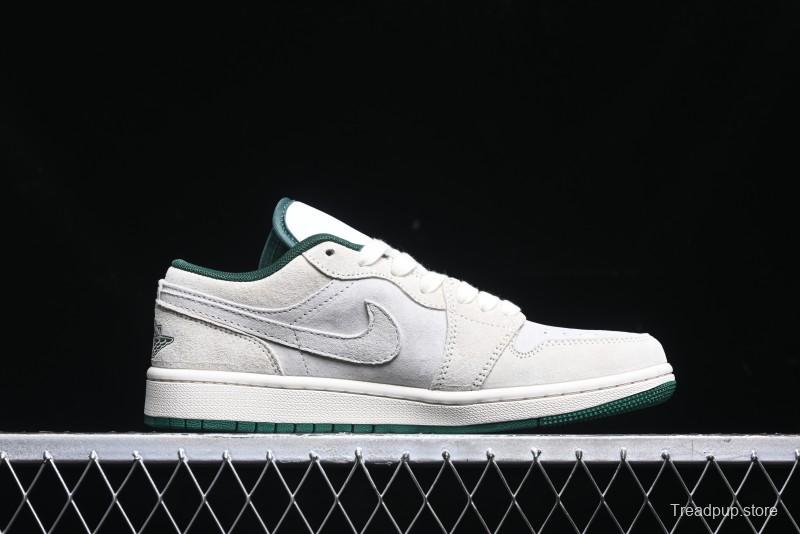 Nike Air Jordan 1 Low AJ1 Bape Collaboration - Full Pig Eight Green Grey Retro Basketball Shoes - DM9188-009