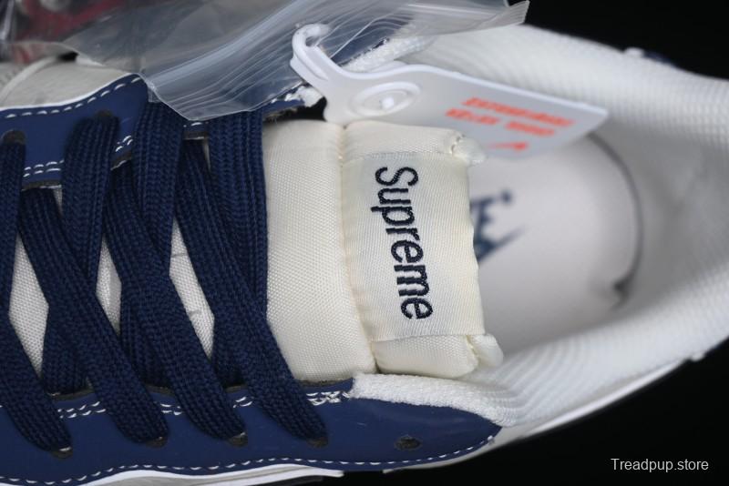 Nike Air Force 1 '07 Low Stone Island x Supreme Collaboration - Navy Blue & Off-White Low-Top Casual Sneakers - BB1616-302