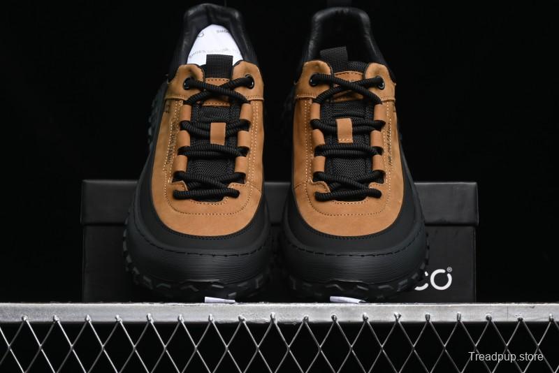 ECCO Offroad Series Lightweight Cushioned Leather Durable Outdoor Hiking Running Shoes - 63513001002