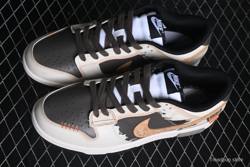 Nike Dunk Low Panda Prank Pioneer Knight Sandstorm Black Brown Low Top Casual Skate Shoes - DD1391-100