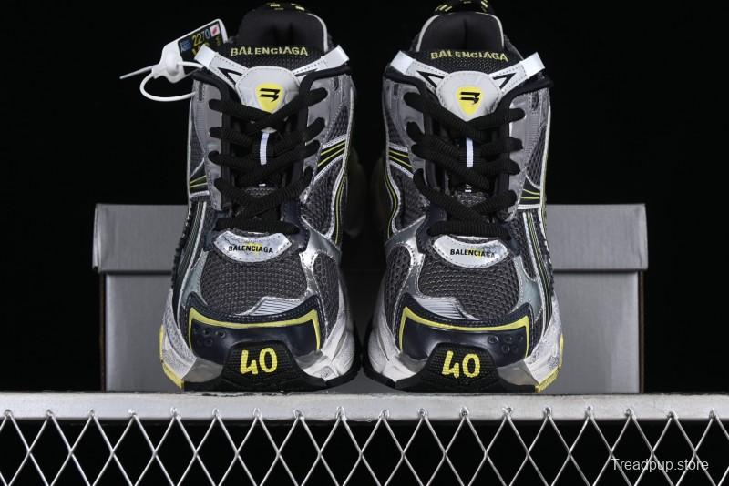 Balenciaga Runner Kith Four Color Retro Casual Sneakers - W3RMU1279