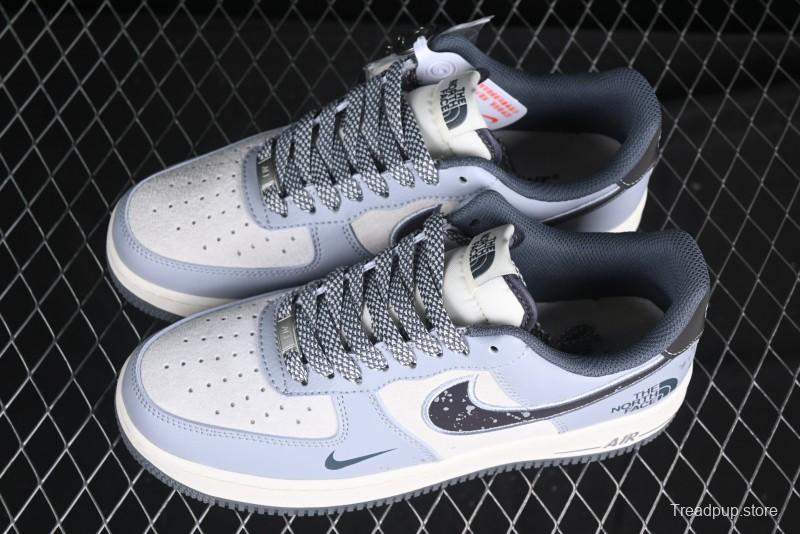 Nike Air Force 1 '07 Low The North Face Collaboration Embroidered Splash Design Casual Sneakers - DM6688-006