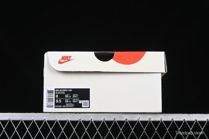 Nike Air Force 1 '07 Low The North Face Collaboration Green Snake Swoosh Casual Sneakers - DF0188-026