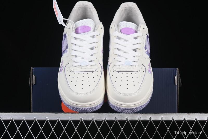 Nike Air Force 1'07 Low Casual Sneakers Purple Butterfly - FB1839-213