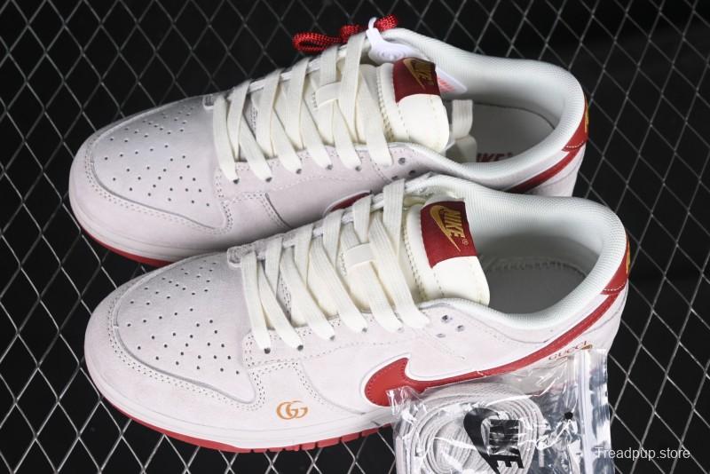 Nike SB Dunk Low Gucci Collaboration Red Snake Anniversary High-End Custom Low-Top Casual Sneakers - XX3168-111