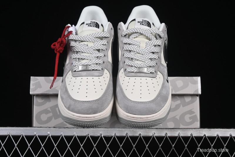 Nike Air Force 1 '07 Low The North Face Collaboration Grey Suede Casual Sneakers - XZ6188-763