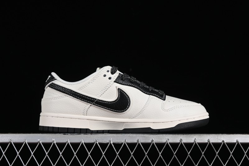 Nike Supreme x SB Dunk Low Stone Island Collaboration - Beige Black Starry Sky Anniversary Custom Low-Top Casual Skate Shoes - BB9866-003