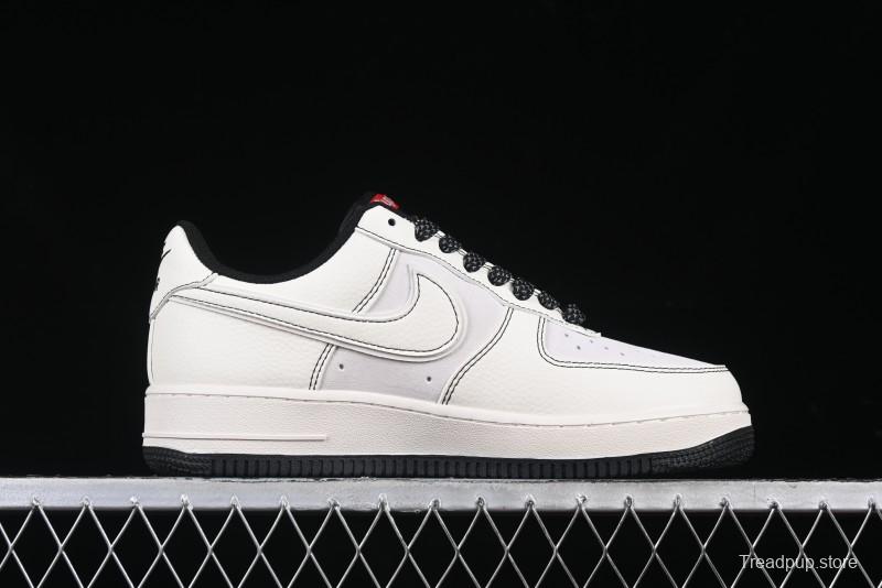 Nike Air Force 1 '07 Low Supreme Collaboration Casual Sneakers with Full-Length Air Cushion - BB7518-012