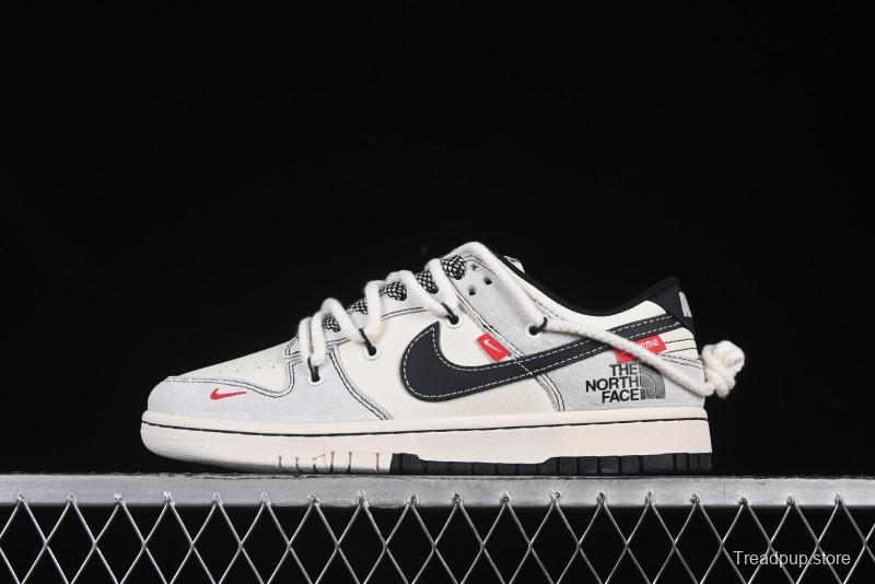 Nike SB Dunk Low The North Face x Supreme Triple Collaboration Strap Pig VIII Black Hook Anniversary High-End Custom Low-Top Casual Skate Shoes - YC5066-231