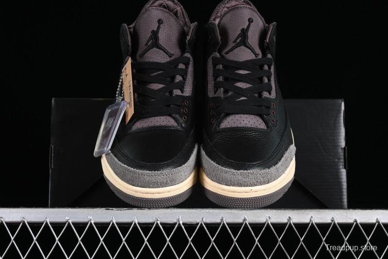Nike A Ma Maniere x Air Jordan 3 Retro Black Sneakers - FZ4811-001