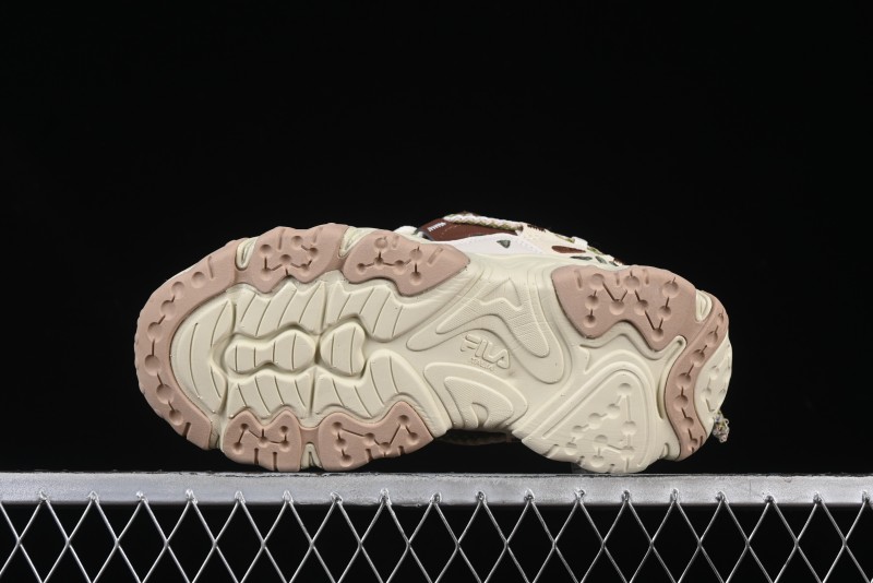 Fila Fusion Retro Mars Running Shoes with Lace-Up Design and Cushioned EVA Midsole - F12W432101FTP