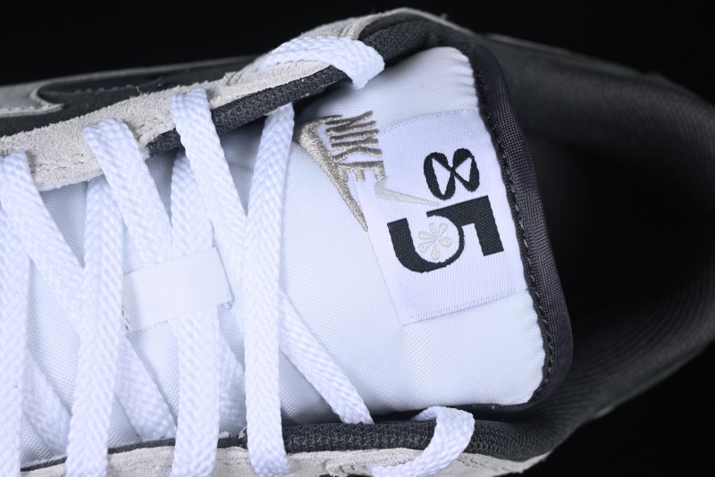 Nike Dunk Low 85 Double Swoosh Series White Grey Panda SB Low Top Casual Skate Shoes - HV1800-101