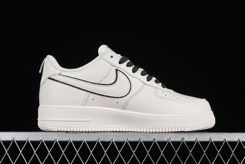 Nike Air Force 1 '07 Low Classic Black Mini Swoosh Starry Sky Casual Sneakers - MJ0319-021
