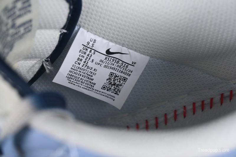 Nike Air Force 1 '07 Low Stussy Collaboration Dual-Tone Sky Blue Low-Top Casual Sneakers - XS1958-516