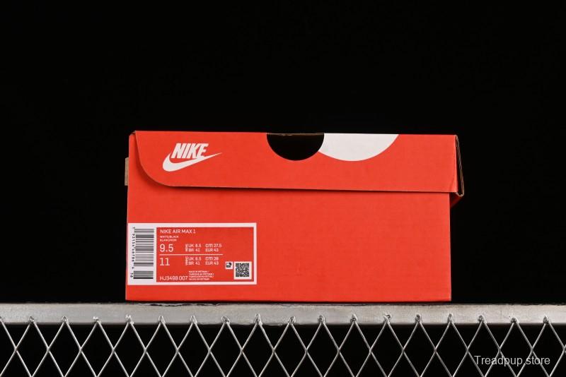 Nike Air Max 1 Retro Running Shoes with Half-Sole Air Cushion - HJ3498-007