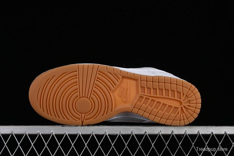 Nike SB Dunk Low Casual Skate Shoes with White and Gum Sole - 311369-100