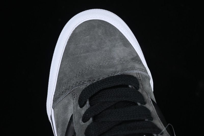 Vans Knu Skool Low-Top Retro Casual Vulcanized Sneakers in Grey Black - VN0009QCBDS