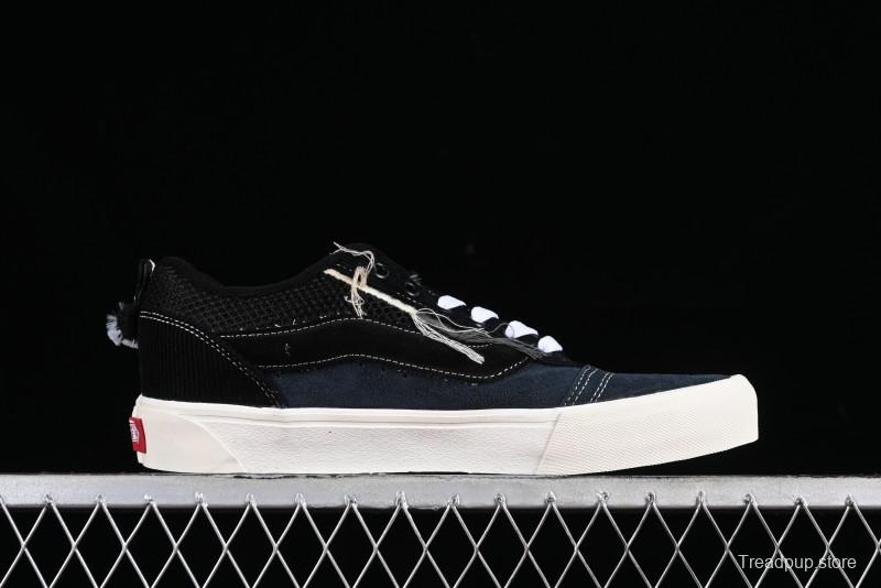 Vans Knu Skool Dragon Whisker Black Blue Slip-Resistant Cushioned Casual Low-Top Sneakers - VN0AUAK335