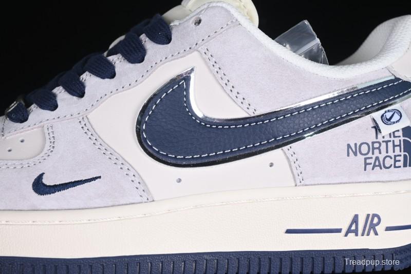 Nike Air Force 1 '07 Low The North Face Collaboration Blue Swoosh Logo Casual Sneakers - XZ6188-913
