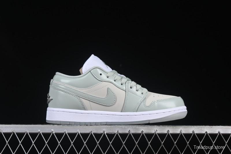 Nike Air Jordan 1 Low AJ1 Amber Green Low-Top Casual Sneakers - HF4078-100