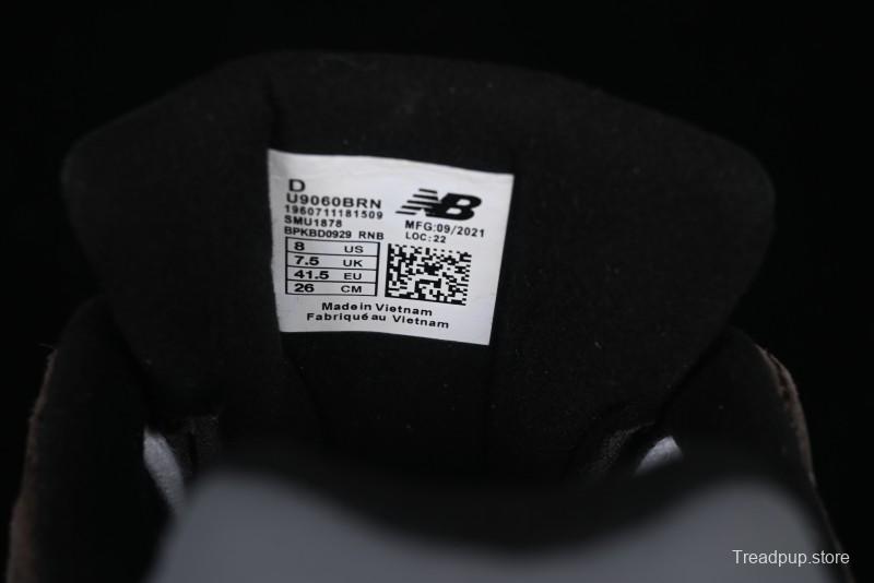 New Balance 9060 Retro Casual Running Shoes with ABZORB Cushioning Technology - U9060BRN