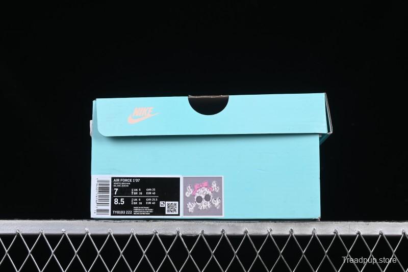 Nike Air Force 1 '07 Low Leopard Print Skeleton Custom Casual Sneakers - TY0103-222