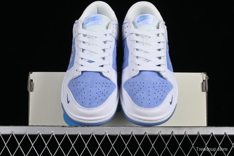Supreme x Nike SB Dunk Low Royal Blue Anniversary High-End Custom Casual Skate Shoes - JH8039-936
