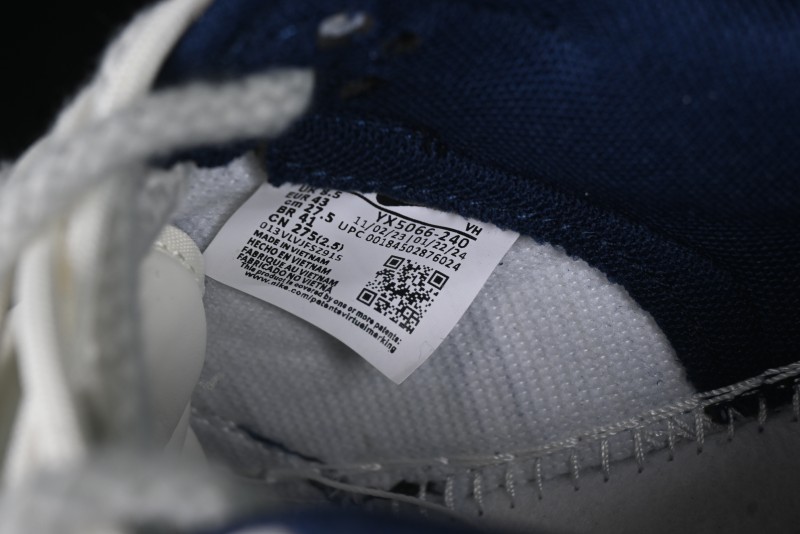 Nike SB Dunk Low Stussy Anniversary Edition High-End Custom Sneakers with Lace-Up Design in Grey White and Navy - YX5066-240