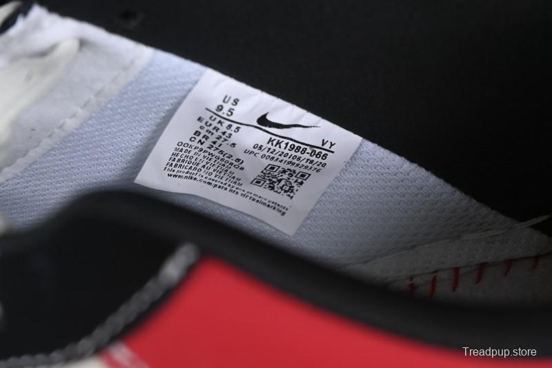 Nike Air Force 1'07 Low Dior Collaboration Red Black Zebra Print Casual Sneakers - KK1988-066