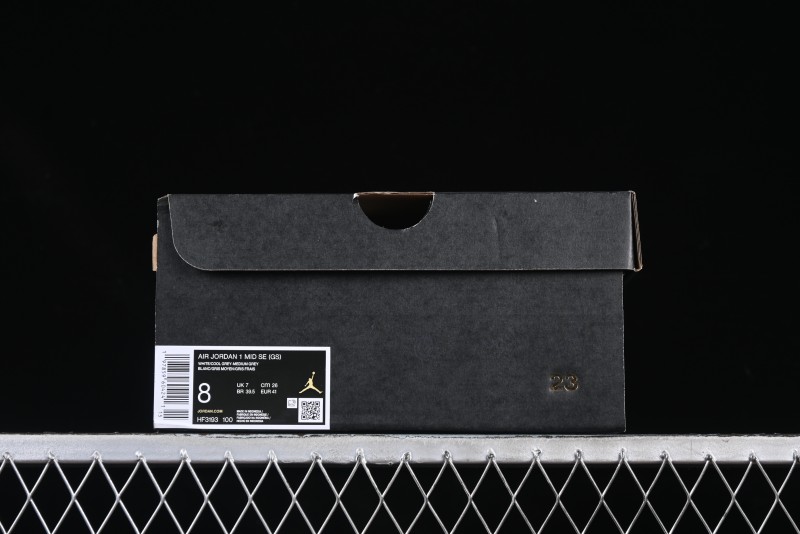 Nike Air Jordan 1 Mid AJ1 White Grey Mid Top Casual Sneakers - HF3193-100