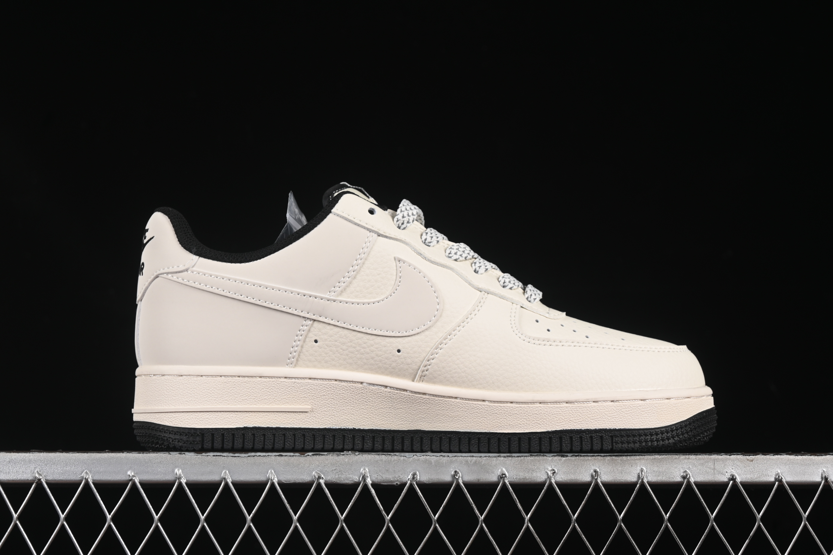 Nike Air Force 1 '07 Low Stussy Collaboration Small Double Swoosh Black Sole Low-Top Casual Sneakers - XZ6188-713