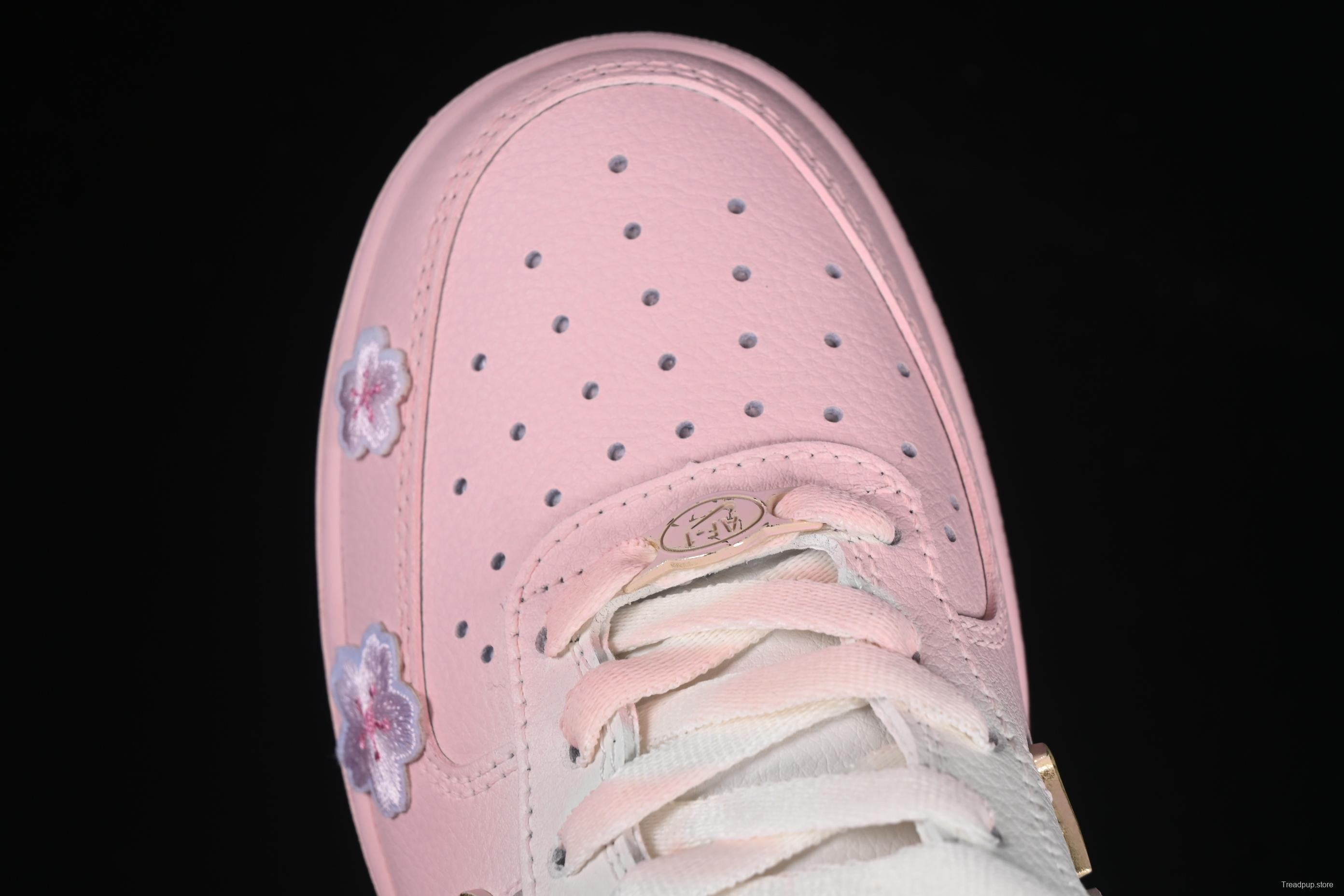 Nike Air Force 1'07 Low Casual Sneakers with Cherry Blossom Inspired Design - FC3654-121
