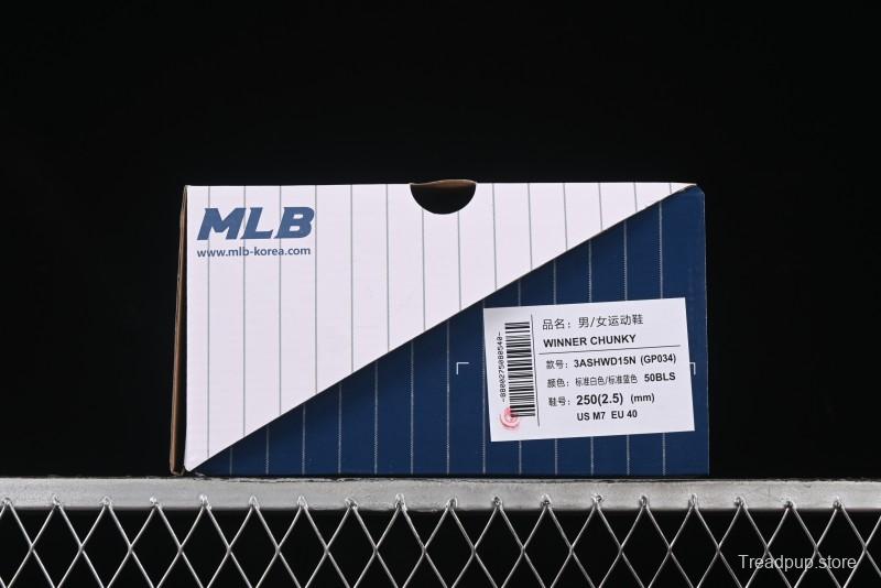 New York Yankees MLB Winner Chunky Height-Increasing Thick Sole Running Shoes - 3ASHWD15N50BLS