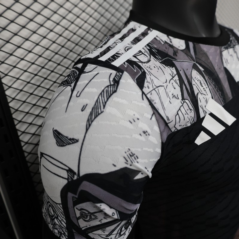 Player Version 2025 Japan Black with Anime Character Pattern Jersey