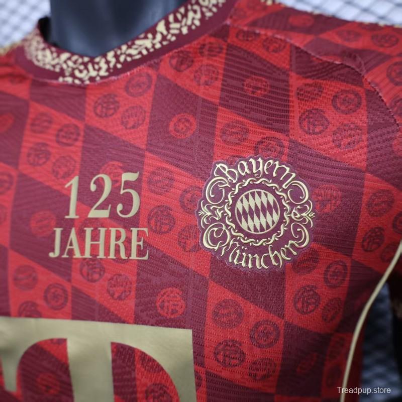 Player Version 25/26 Bayern Munich 125Th Anniversary Red Jersey