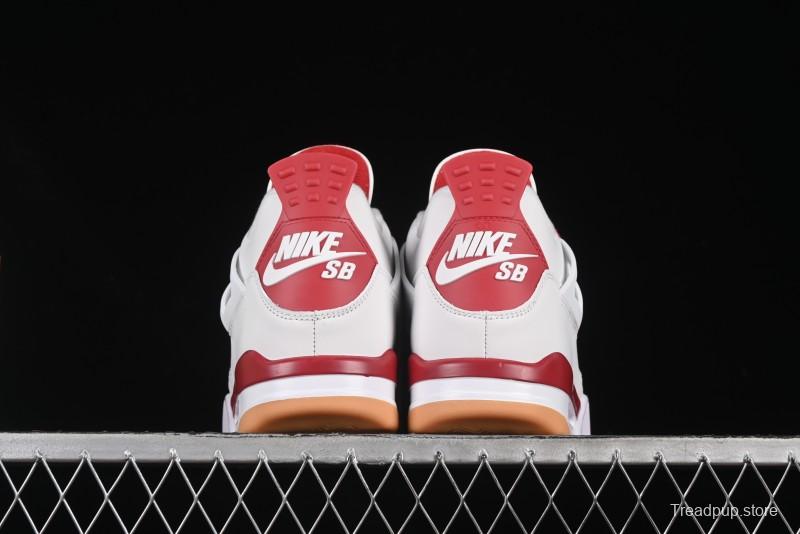 Nike SB x Air Jordan 4 OG "Varsity Red" Retro Basketball Shoes - DR5415-106