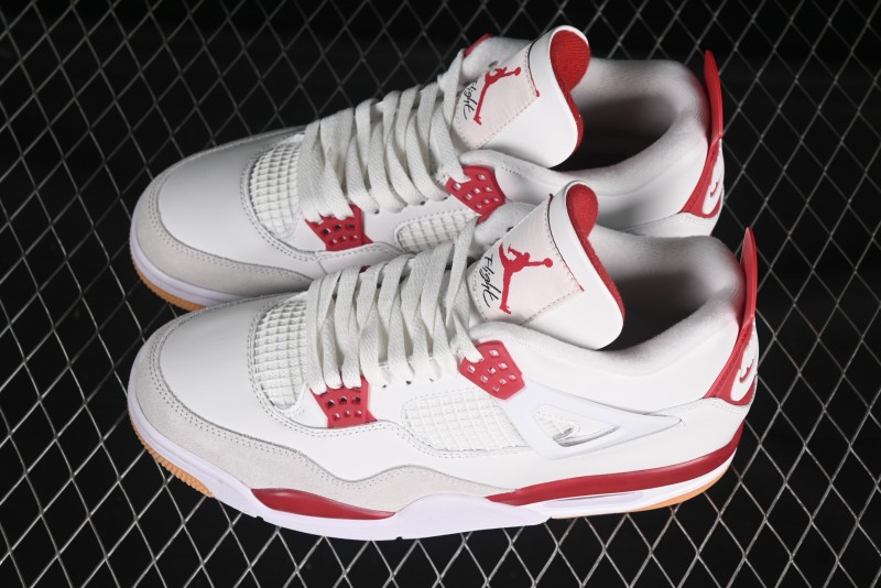 Nike SB x Air Jordan 4 OG "Varsity Red" Retro Basketball Shoes - DR5415-106