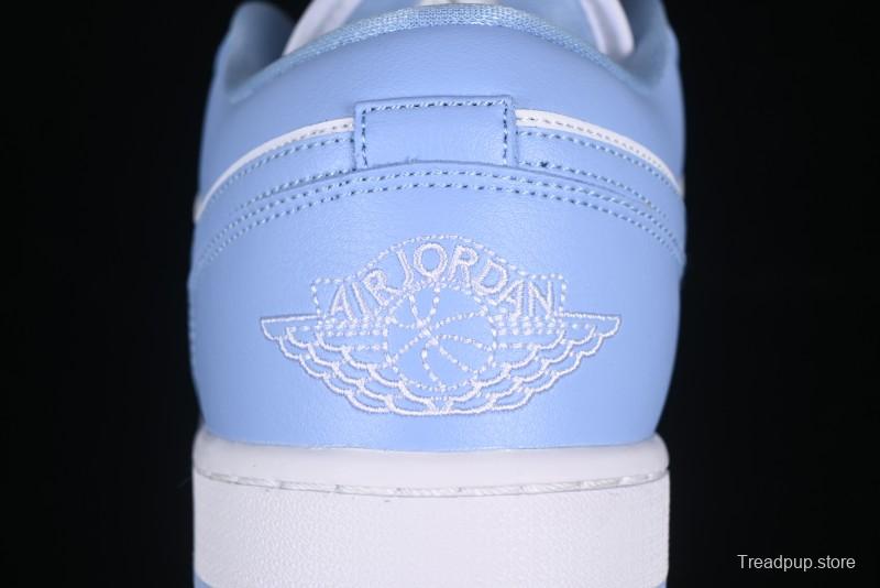 Nike Air Jordan 1 Low AJ1 White Blue Casual Sneakers - DC0774-142
