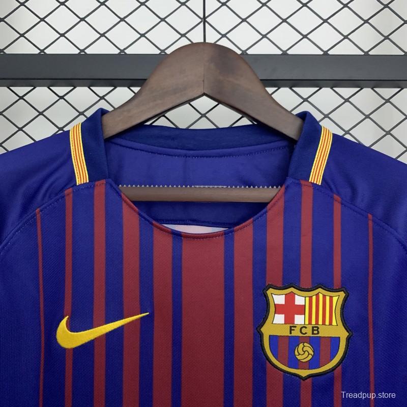 17/18 Retro Barcelona Home Jersey