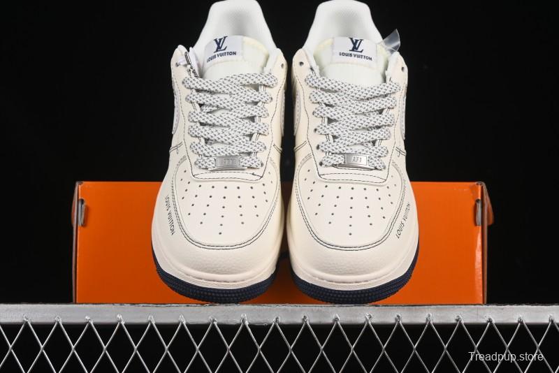 Nike Air Force 1 '07 Low LV Collaboration Black Swoosh Logo Casual Sneakers - XX3168-160