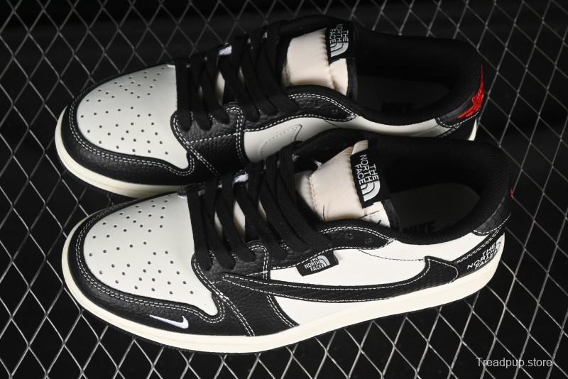 Nike Air Jordan 1 Low AJ1 The North Face Collaboration High-End Custom Retro Basketball Shoes - XZ5749-007