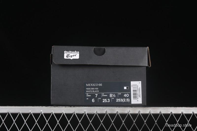 Onitsuka Tiger Mexico 66 Low-Top Leather Sneakers for Casual Running - 1183C380-100