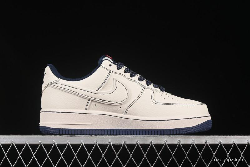 Nike Air Force 1 '07 Low Supreme Collaboration Casual Sneakers with Full-Length Air Cushion - HH7518-074