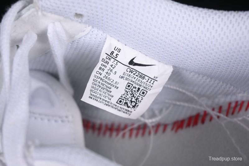 Nike Air Force 1 '07 Low Custom Official Hot Style 2D Theme White Gray Spray Paint Casual Sneakers - CW2288-111