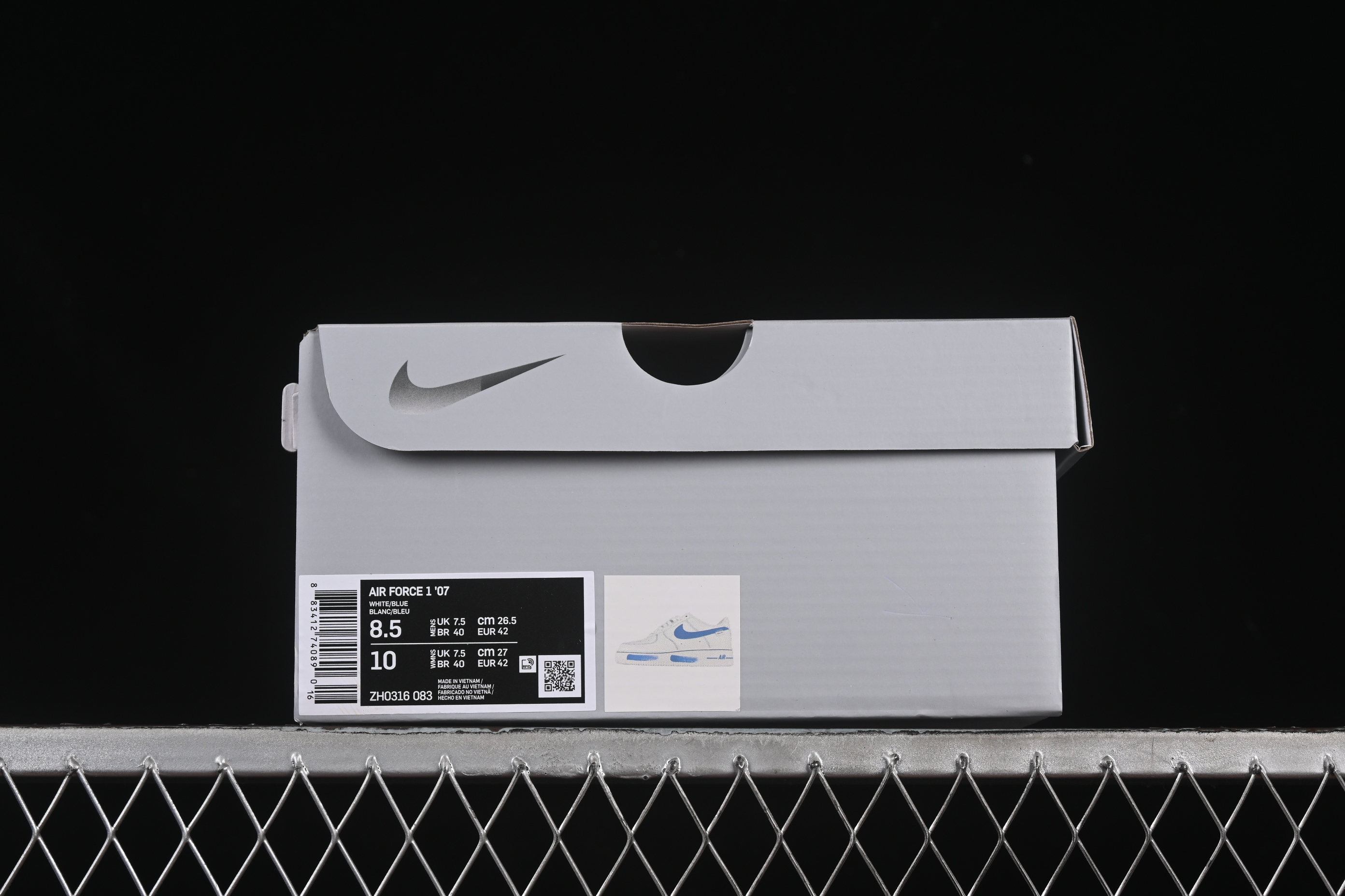 Nike Air Force 1'07 Low Casual Sneakers in Blue Ocean - ZH0316-083