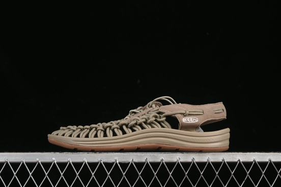 Keen Uneek Flat-M Woven Elastic Strap Outdoor Water Sports Sandals - 1025169 CORNSTALK